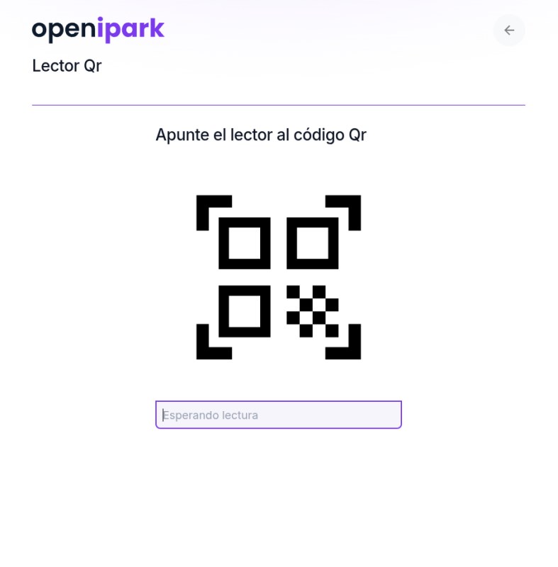 Captura de la app OpeniPark