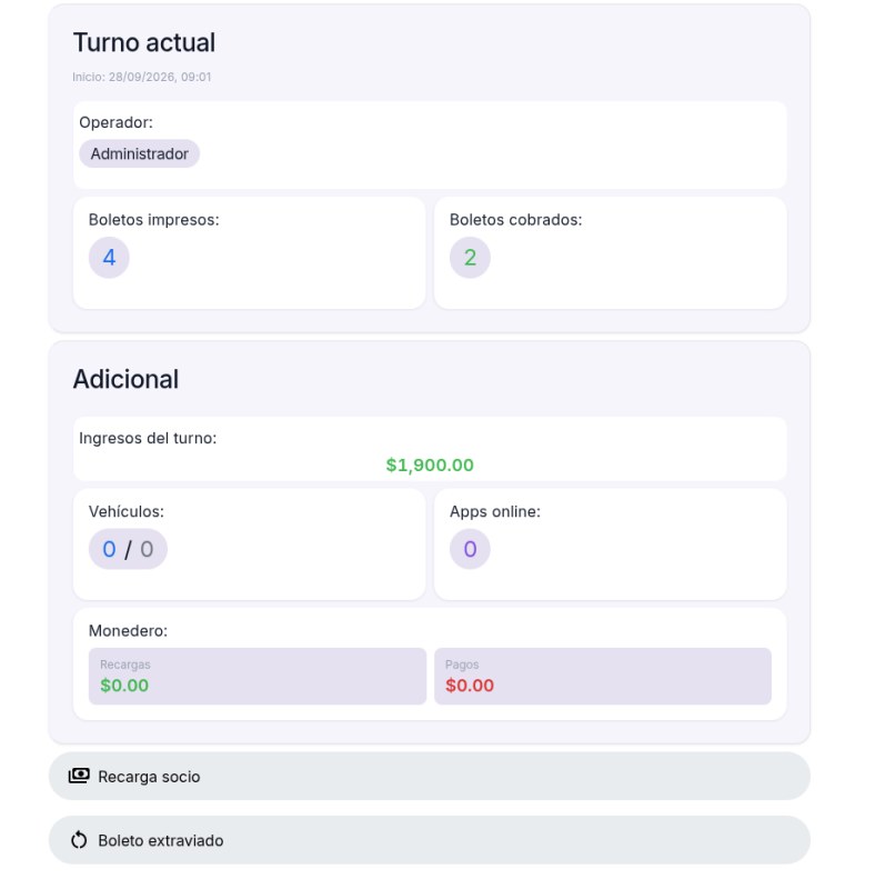 Panel principal — bloque adicional